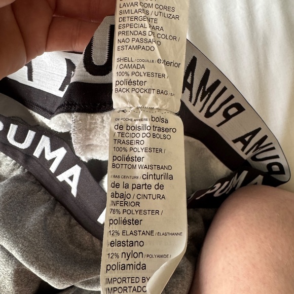 Puma Men's Athletic Fleece Performance Jogger Sweatpants Gray Lounge pants - Picture 11 of 16